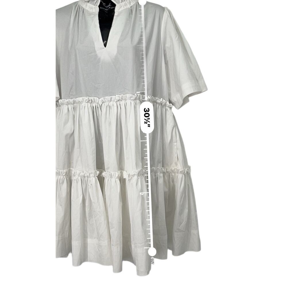 Mable White Ruffle Tiered Mini Size Small New with Tags - Picture 5 of 7